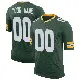 ＃00 Men's Custom Green Limited Green Bay Packers Classic Jersey
