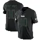 ＃00 Youth Custom Black Impact Limited Green Bay Packers Jersey