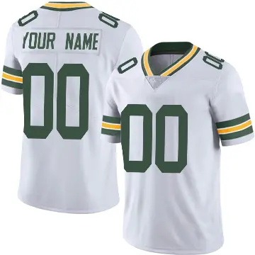 ＃00 Youth Custom White Limited Green Bay Packers Vapor Untouchable Jersey
