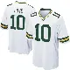 ＃10 Men's Jordan Love White Game Green Bay Packers Jersey