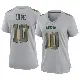 ＃10 Women's Jordan Love Gray Game Green Bay Packers Atmosphere Fashion Jersey