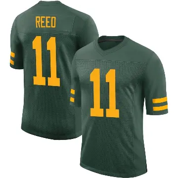 ＃11 Men's Jayden Reed Green Limited Green Bay Packers Alternate Vapor Jersey