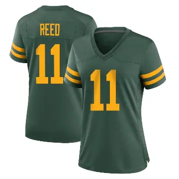 ＃11 Women's Jayden Reed Green Game Green Bay Packers Alternate Jersey