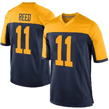 ＃11 Youth Jayden Reed Navy Game Green Bay Packers Alternate Jersey