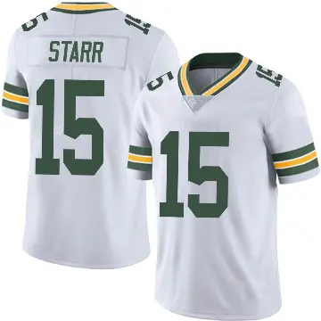＃15 Men's Bart Starr White Limited Green Bay Packers Vapor Untouchable Jersey