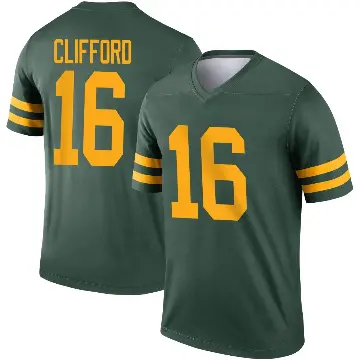 ＃16 Men's Sean Clifford Green Legend Green Bay Packers Alternate Jersey