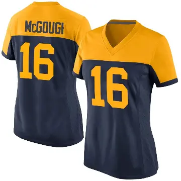 ＃16 Women's Alex McGough Navy Game Green Bay Packers Alternate Jersey