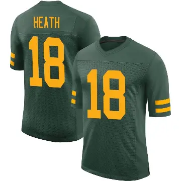 ＃18 Youth Malik Heath Green Limited Green Bay Packers Alternate Vapor Jersey