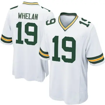 ＃19 Men's Daniel Whelan White Game Green Bay Packers Jersey