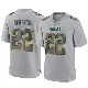 ＃22 Men's Tulu Griffin Gray Game Green Bay Packers Atmosphere Fashion Jersey