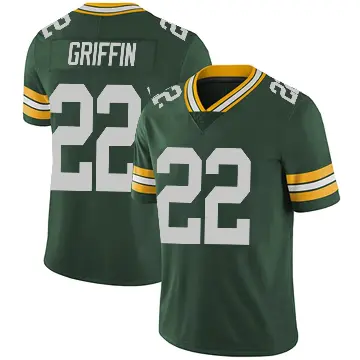 ＃22 Men's Tulu Griffin Green Limited Green Bay Packers Team Color Vapor Untouchable Jersey