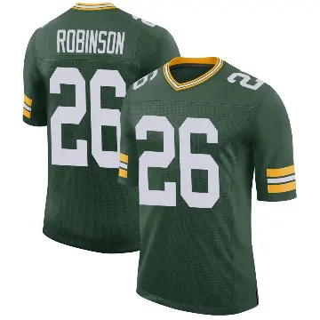 ＃26 Men's Micah Robinson Green Limited Green Bay Packers Classic Jersey