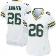 ＃26 Women's Kaleb Johnson White Game Green Bay Packers Jersey