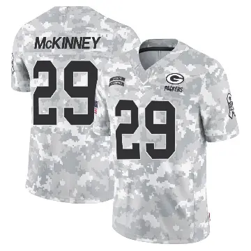 ＃29 Youth Xavier McKinney Arctic Camo Limited Green Bay Packers 2024 Salute to Service Jersey