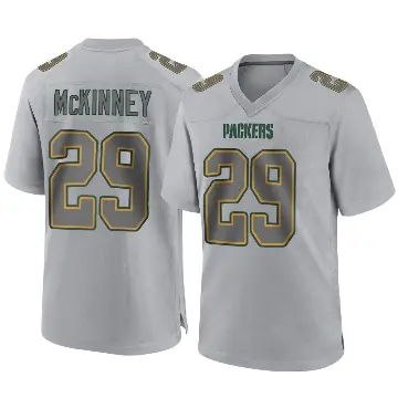 ＃29 Youth Xavier McKinney Gray Game Green Bay Packers Atmosphere Fashion Jersey