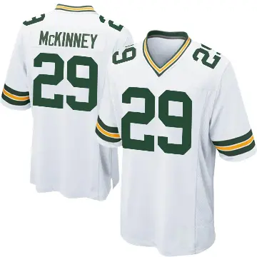 ＃29 Youth Xavier McKinney White Game Green Bay Packers Jersey