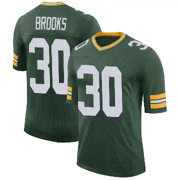 ＃30 Men's Chris Brooks Green Limited Green Bay Packers Classic Jersey