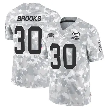 ＃30 Youth Chris Brooks Arctic Camo Limited Green Bay Packers 2024 Salute to Service Jersey
