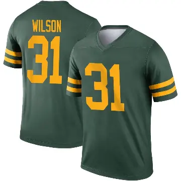＃31 Men's Emanuel Wilson Green Legend Green Bay Packers Alternate Jersey