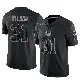 ＃31 Youth Emanuel Wilson Black Limited Green Bay Packers Reflective Jersey