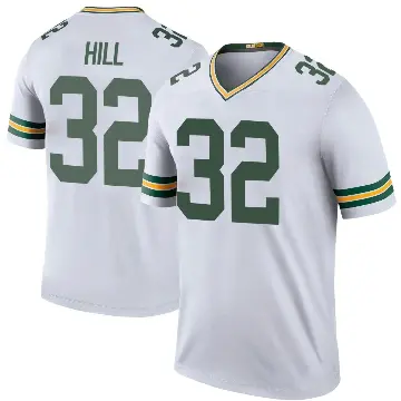 ＃32 Men's Kylin Hill White Legend Green Bay Packers Color Rush Jersey