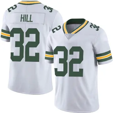 ＃32 Men's Kylin Hill White Limited Green Bay Packers Vapor Untouchable Jersey