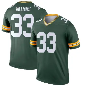 ＃33 Youth Evan Williams Green Legend Green Bay Packers Jersey