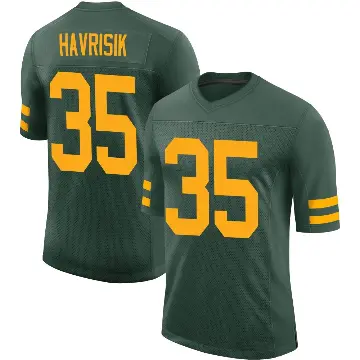＃35 Men's Lucas Havrisik Green Limited Green Bay Packers Alternate Vapor Jersey