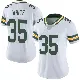 ＃35 Women's Jalen White White Limited Green Bay Packers Vapor Untouchable Jersey