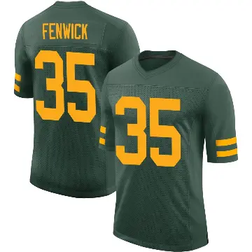 ＃35 Youth Deshaun Fenwick Green Limited Green Bay Packers Alternate Vapor Jersey