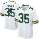 ＃35 Youth Kahzir Brown White Game Green Bay Packers Jersey