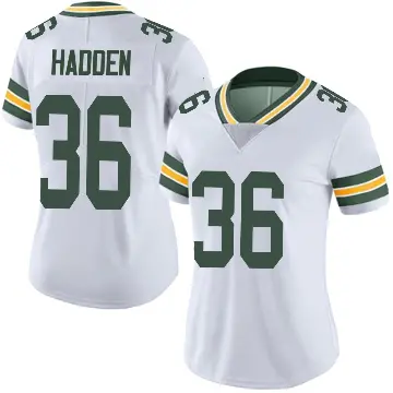 ＃36 Women's Kamal Hadden White Limited Green Bay Packers Vapor Untouchable Jersey