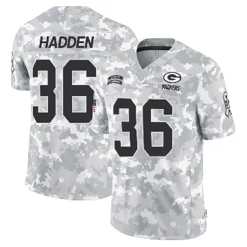 ＃36 Youth Kamal Hadden Arctic Camo Limited Green Bay Packers 2024 Salute to Service Jersey