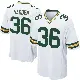 ＃36 Youth Kamal Hadden White Game Green Bay Packers Jersey