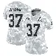 ＃37 Women's Johnathan Baldwin Arctic Camo Limited Green Bay Packers 2024 Salute to Service Jersey