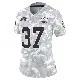 ＃37 Women's Johnathan Baldwin Arctic Camo Limited Green Bay Packers 2024 Salute to Service Jersey