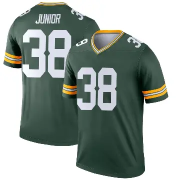 ＃38 Men's Gregory Junior Green Legend Green Bay Packers Jersey