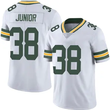 ＃38 Men's Gregory Junior White Limited Green Bay Packers Vapor Untouchable Jersey