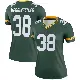＃38 Women's Ellis Merriweather Green Legend Green Bay Packers Jersey