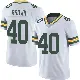 ＃40 Men's Omar Brown White Limited Green Bay Packers Vapor Untouchable Jersey