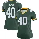 ＃40 Women's Omar Brown Green Legend Green Bay Packers Jersey