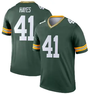 ＃41 Youth Kaleb Hayes Green Legend Green Bay Packers Jersey