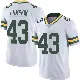 ＃43 Men's Johnny Lumpkin White Limited Green Bay Packers Vapor Untouchable Jersey