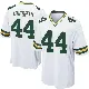 ＃44 Men's Ralen Goforth White Game Green Bay Packers Jersey