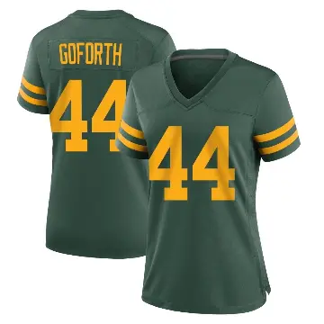 ＃44 Women's Ralen Goforth Green Game Green Bay Packers Alternate Jersey