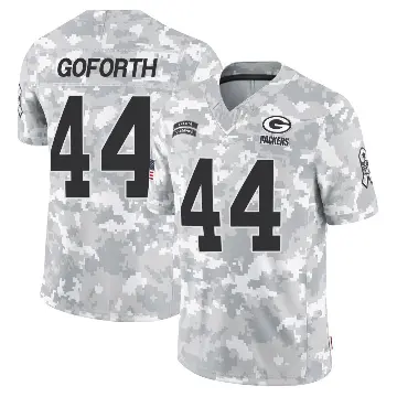 ＃44 Youth Ralen Goforth Arctic Camo Limited Green Bay Packers 2024 Salute to Service Jersey
