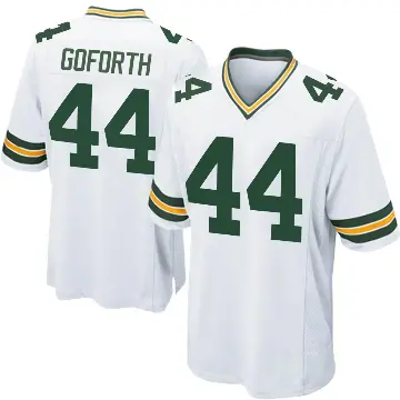 ＃44 Youth Ralen Goforth White Game Green Bay Packers Jersey