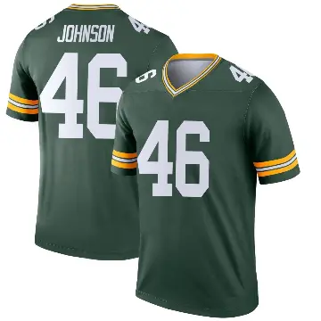 ＃46 Men's Amar Johnson Green Legend Green Bay Packers Jersey