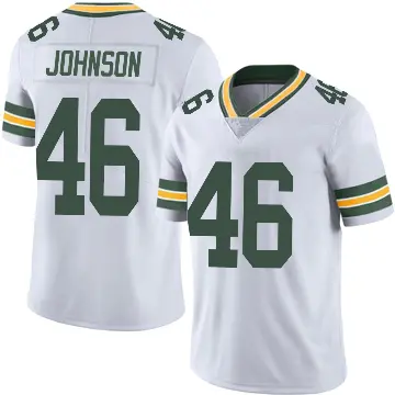 ＃46 Men's Amar Johnson White Limited Green Bay Packers Vapor Untouchable Jersey
