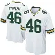 ＃46 Men's Tyron Herring White Game Green Bay Packers Jersey